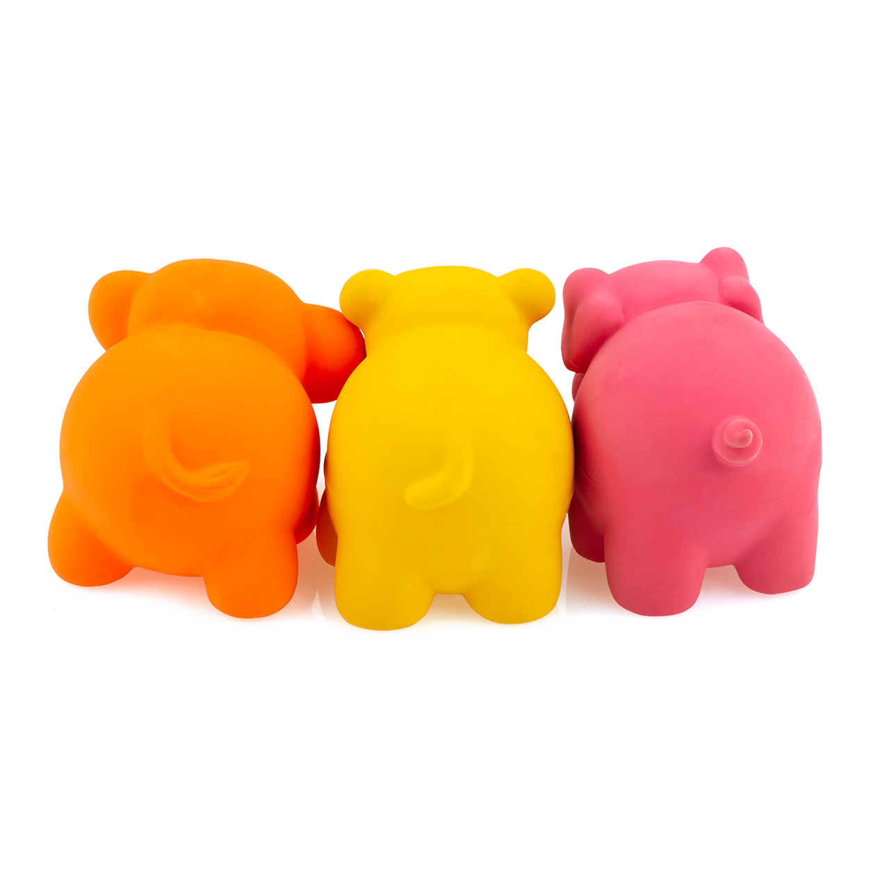 Chiwava 3 Pack 3.1” Squeak Latex Puppy Toy Lovely Standing Animal Sets ...